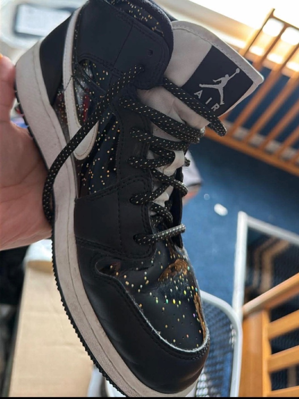 Glittery high tops